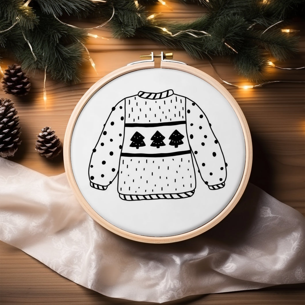 Sweater Weather Embroidery/Punch Needle Pattern