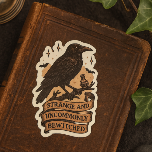 Bewitched Crow Sticker