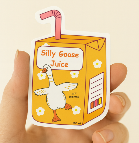 Silly Goose Juice Sticker