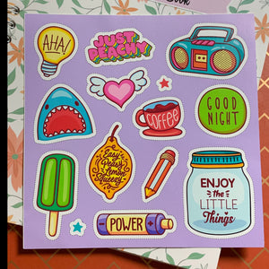 Just Peachy Sticker Set