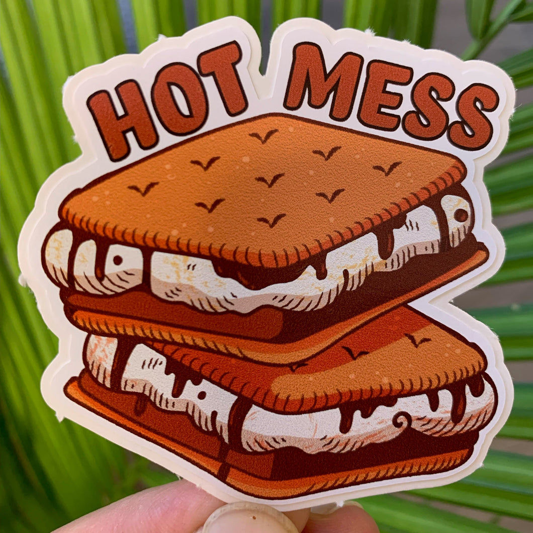 Hot Mess S'Mores Sticker