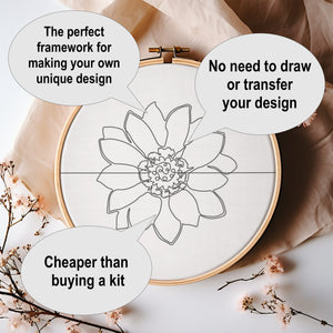 Flower Embroidery/Punch Needle Pattern