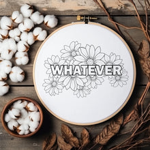 Whatever Embroidery/Punch Needle Pattern