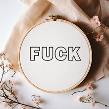 F*ck Embroidery/Punch Needle Pattern