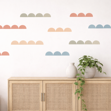 Retro Half Circle Wall Decals