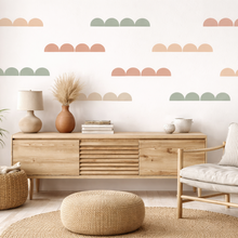 Retro Half Circle Wall Decals