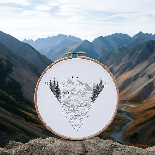 Retro Outdoors Embroidery Pattern