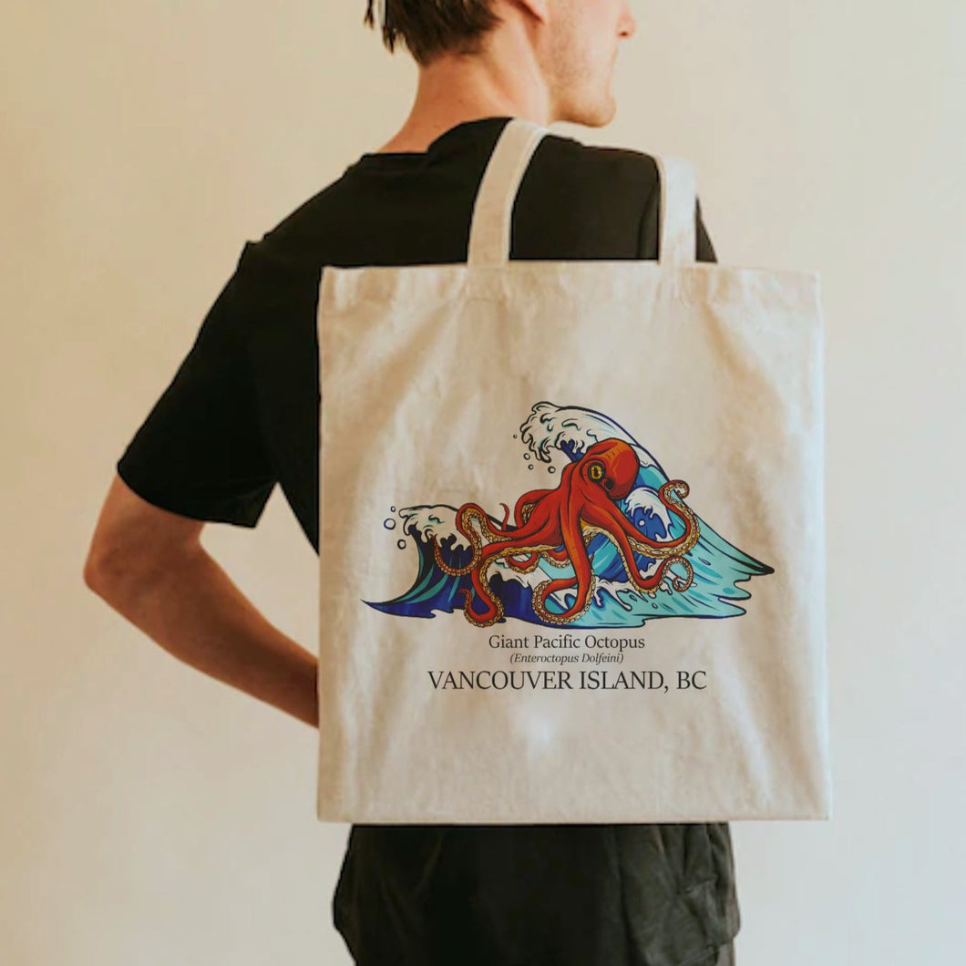 Giant Pacific Octopus Tote Bag