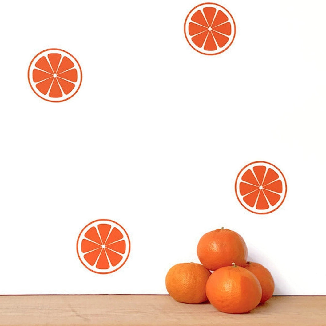 Orange Slice Wall Decals - Cutouts Canada Vinyl Wall Decals