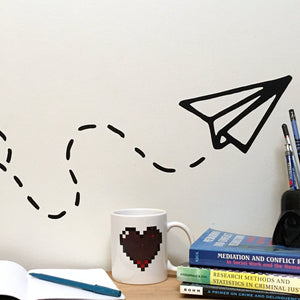 Paper Airplane Wall Decal - Cutouts Canada Vinyl Wall Decals