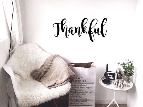 Thankful Vinyl Lettering Wall Decal - Cutouts Canada Vinyl Wall Decals