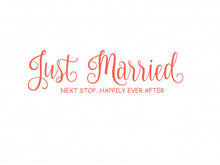 Just Married Wedding Decal - Cutouts Canada Vinyl Wall Decals